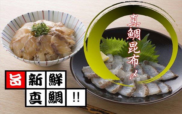新鮮真鯛昆布〆炙り（2パック）